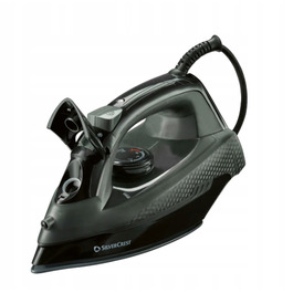 Парова праска Silvercrest SDBG 2200 A1, чорна, 2180 Вт, резервуар 300 мл