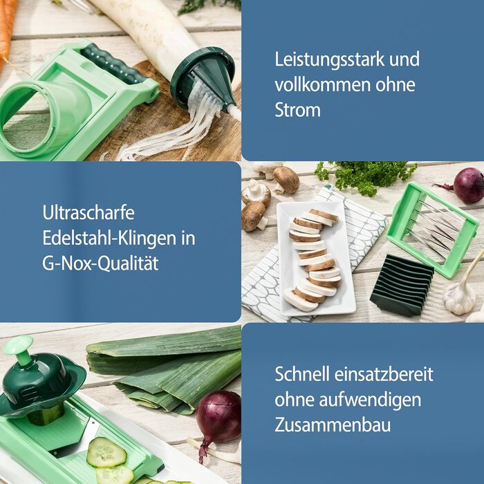 Набір для нарізки овочів Genius Nicer Dicer Chef (15 предметів) з мискою, для нарізки овочів, фруктів, салатів, кубиками, соломкою, з реклами TV