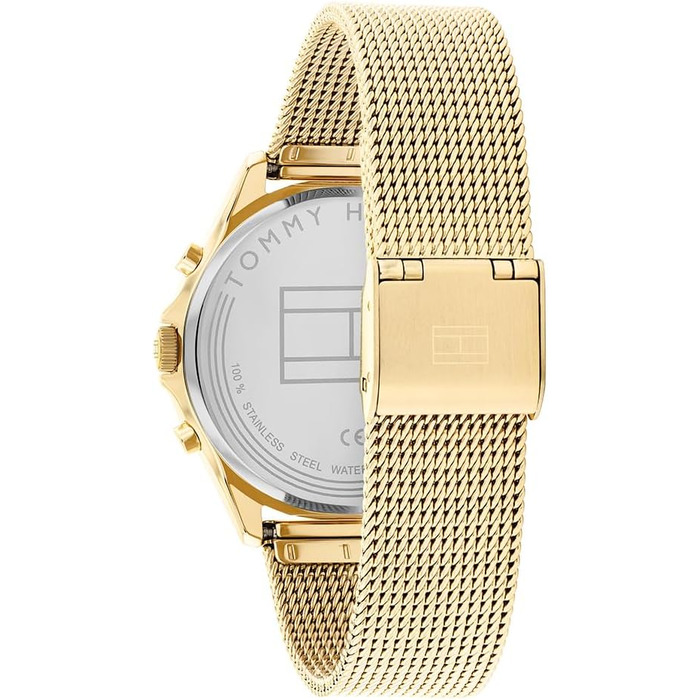 Годинник Tommy Hilfiger для жінок з багатофункціональним циферблатом та сталевим браслетом (золотий)