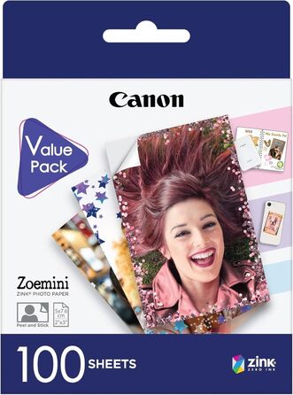 Canon Zoemini 2: Портативний фотодрук Bluetooth 5.0 (Рожеве золото) + Папір для друку