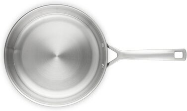Сковорода Le Creuset з нержавіючої сталі 3-шарова, 24 см, срібляста - для всіх плит, індукції та духовки