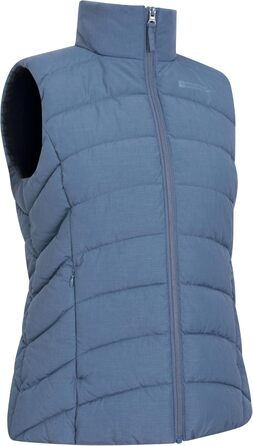 Жіночий жилет Mountain Warehouse Opal з утеплювачем - легка терможилетка, кишені на блискавці, водовідштовхувальний (32, Синій)