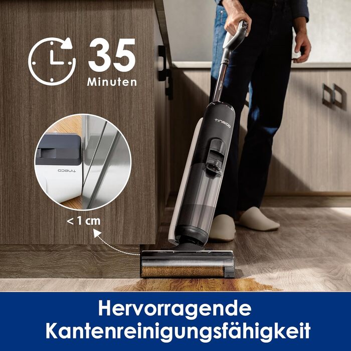 Бездротовий пилосос Tineco Floor One S5 Pro 2: для прибирання шерсті та липких забруднень, з інтелектуальним дисплеєм