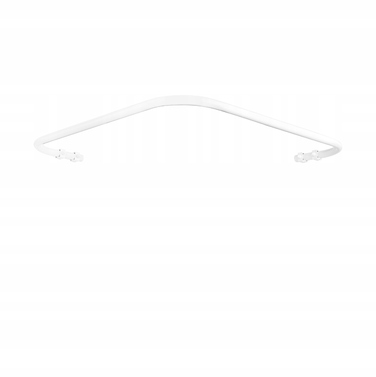 Кутовий штанга для душу Sasko 110-110 x 25 мм, білий