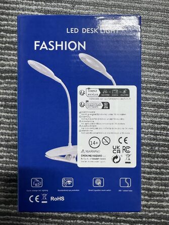LED-лампа для читання HyAdierTech з гнучким шийкою, USB-зарядка, 40 світлодіодів, 3 кольори, 3 рівні яскравості, захист очей, настільна лампа