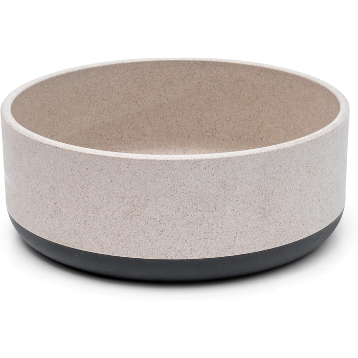 Bamboo & Rubber Dog Bowl - Titan Fuzzl, 22cm, Anti-Slip, Eco-Friendly, Antibacterial, Large 2.5L