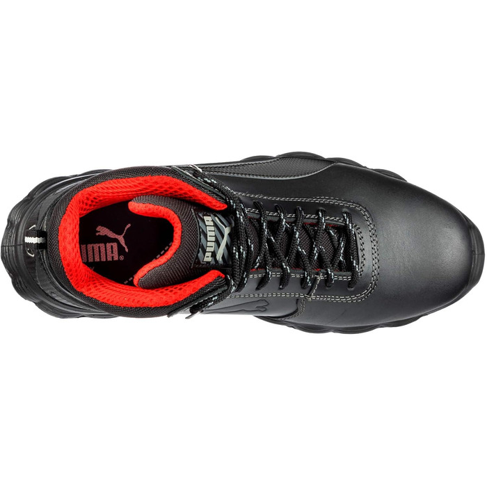 Робоче взуття PUMA SAFETY CONDOR MID S3 ESD SRC - чоловічі чорні робочі черевики з металевим носком та захистом від проколів