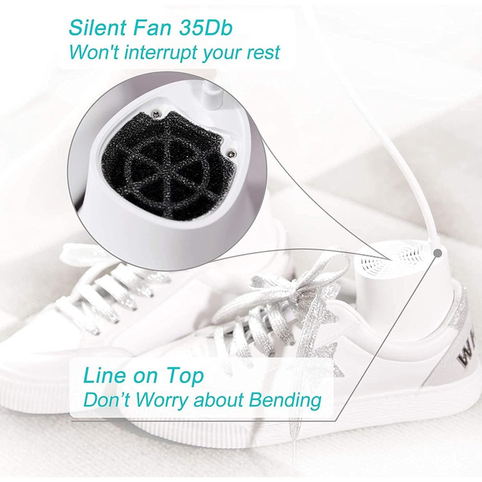 Ozon Shoe Dryer Electric Boot Dryer Shoe Warmer Boot Warmer - Ozone Deodorizer with Timer Function | No Noise | Strong Wire | EU Plug (Pm10(dry with fan))