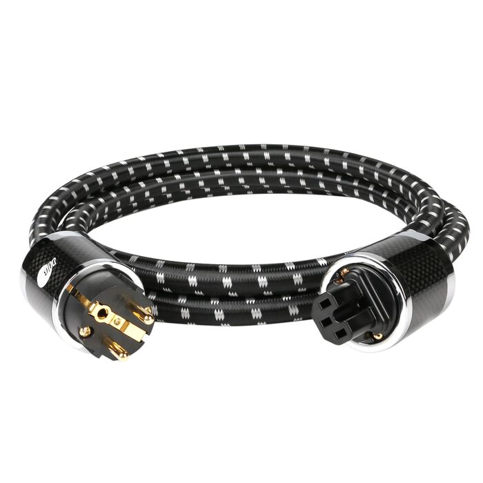 Hi-Fi мережевий кабель Boaacoustic BEB2116, аудіофільний силовий кабель High-End Schuko (EU), 2м для підсилювача, DVD, декодера та сабвуфера