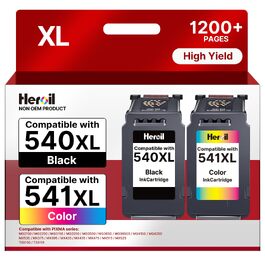 Картриджі для принтера Canon 540XL 541XL Multipack (чорний та кольоровий) для Pixma MG3650, MG3600, TS5150, TS5100, TS5410, MG4250, MX475, MX535