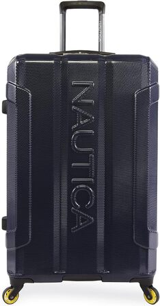 Валіза-тележка Nautica Maker Hardside, Navy/Gelb, розмір Carry-On 21 дюймів та Checked-Large 29 дюймів