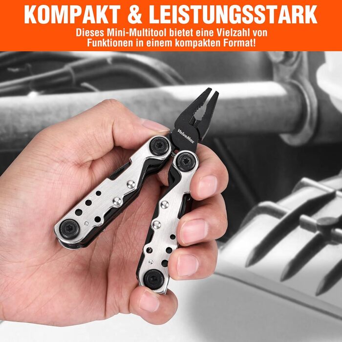 Мультитул ValueMax 13-в-1: мультиінструмент з плоскогубцями та ножем для кемпінгу та ремонту