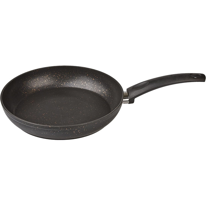 Набір кухонного посуду Karaca Biogranit, 7 предметів, чорний/золотий, з антипригарним покриттям, для індукційних плит, граніт