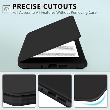 Чохол для Kindle (11-го покоління) 2024/2022, автоматичне вмикання/вимикання, чорний