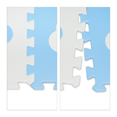 Relaxdays 18-Piece Puzzle Mat Cloud
