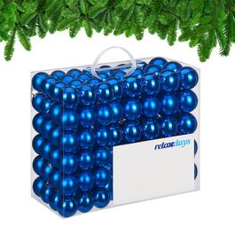 Relaxdays Set of 100 Christmas Baubles