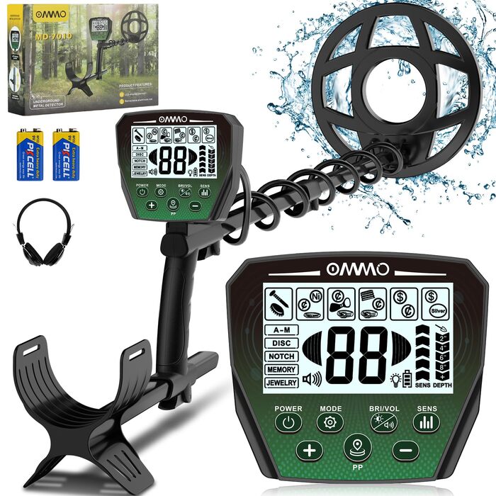 Металошукач OMMO Profi Set: 6 режимів, водонепроникний, LCD дисплей, висока чутливість, для дорослих та дітей