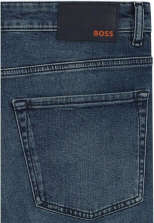 Чоловічі джинси BOSS Maine Regular-Fit сині з еластичного деніму (52W / 32L, Середньо-синій 427)