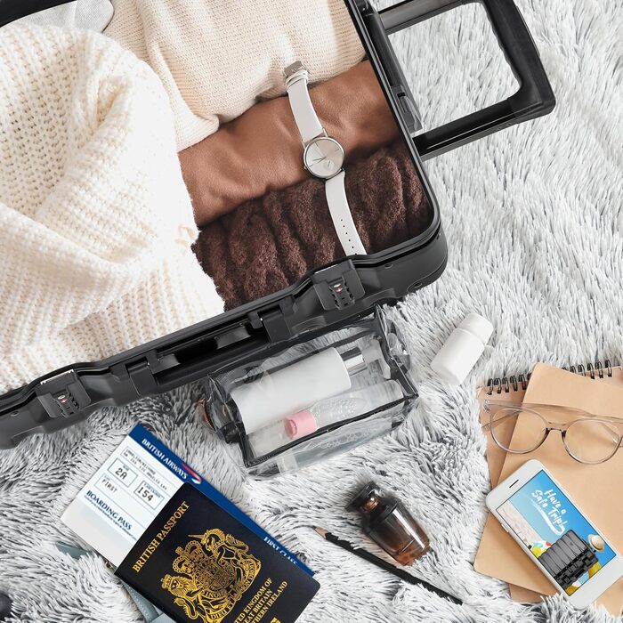 Чемодан Flight Knight Premium: Алюмінієвий каркас, ABS корпус, 8 коліс, 56x45x25см, Чорний