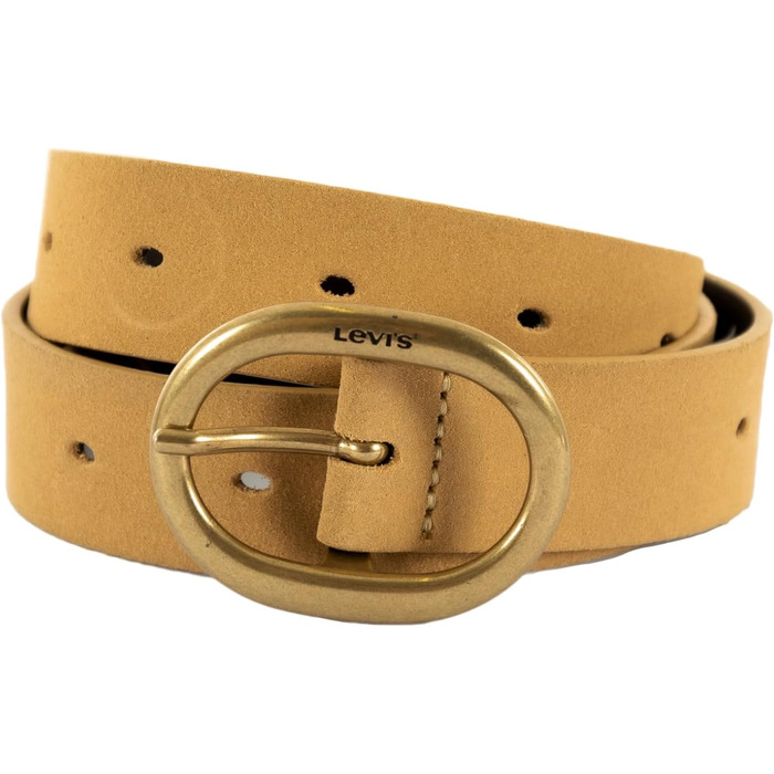 Пояс жіночий Levi's High-Low, колір бежевий (Bisque), 1 шт.