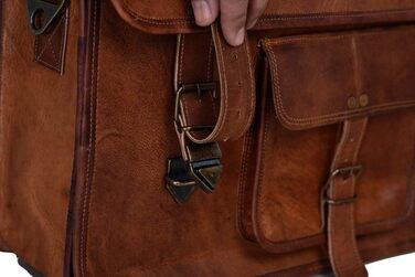 Сумка-портфель Komal's Passion Leather KPL 45.7 см (18 дюймів) шкіряна для ноутбука та документів, чоловіча сумка-месенджер