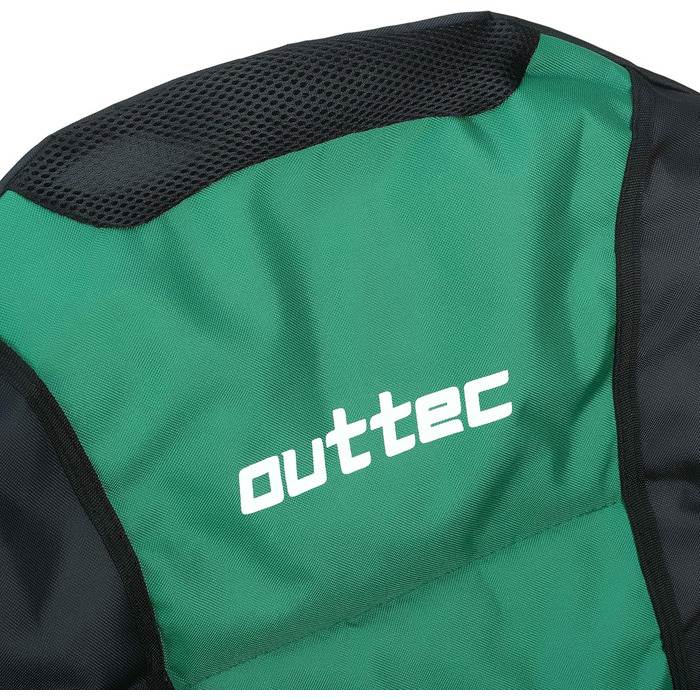 Зручний складаний стілець для кемпінгу Outtec: 130 кг, висока спинка, підсклянник, сумка, риболовний стілець, аксесуари для кемпінгу