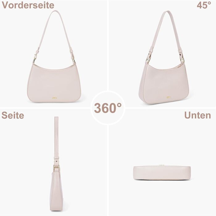 Сумка жіноча TIAASTAP Hobo бежева: маленька сумка через плече, стильна PU шкіра, Y2K, для дівчат-підлітків