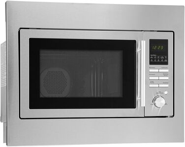 Вбудована мікрохвильова піч Bomann з грилем та конвекцією | 60 см | 900 Вт | 25 л | Нержавіюча сталь