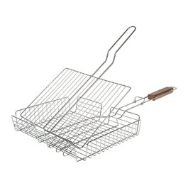 Grillroste I LOVE BBQ для гриля та смокера: регульований, 31x23 см, хром сталь