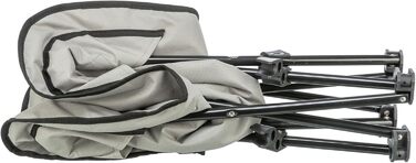 Килимок для собак TRIXIE Camping - зручний, складаний, з сумкою для перенесення - 69 x 20 x 69 см, до 15 кг, сірий/чорний