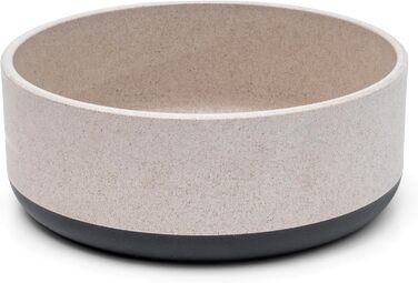 Bamboo & Rubber Dog Bowl - Titan Fuzzl, 22cm, Anti-Slip, Eco-Friendly, Antibacterial, Large 2.5L