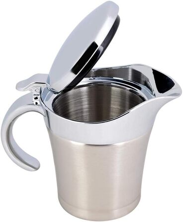 Thermo Sauce Pan, 450 ml/750 ml, 304 Stainless Steel, Double-Walled, Insulated, Sauce Pot, Kitchen Accessories 450 ml