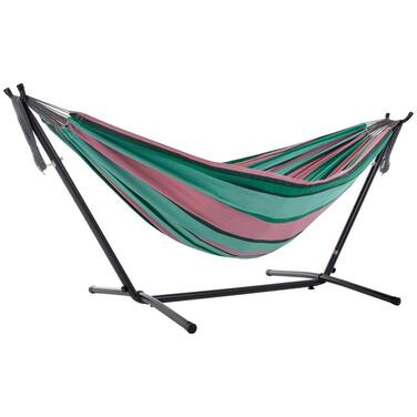 Гамак Vivere Doppel Baumwolle 250 см з підставкою, Кавун (Watermelon)