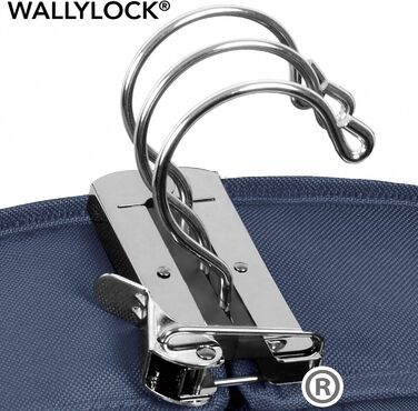 Дорожній костюмний чохол WallyBags 114 см, делюкс, велика місткість, з двома кишенями для аксесуарів, синій