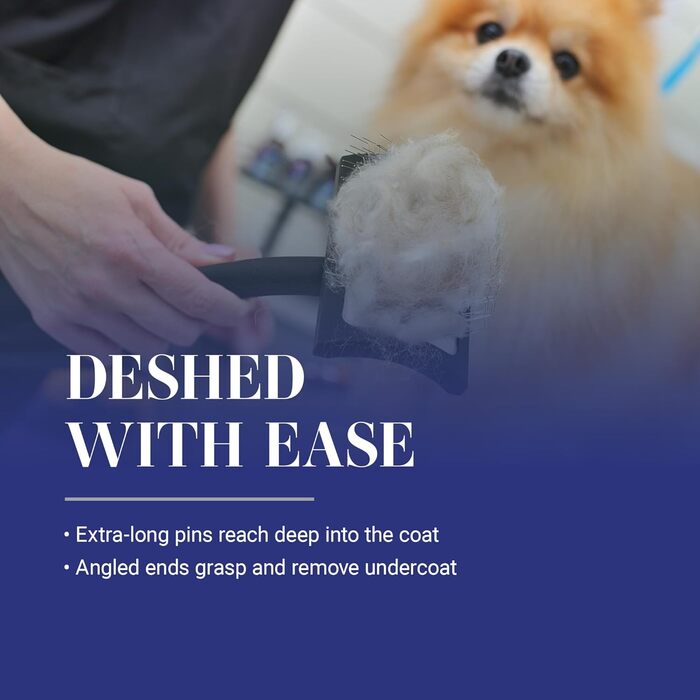 Щітка Chris Christensen Big K Slicker для догляду за шерстю тварин, чорна, велика, для собак та котів