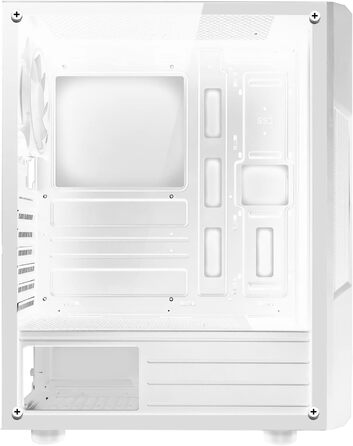 Корпус для ПК Spirit of Gamer Clone III Білий RGB | ATX/mATX/ITX | з темперованим склом | 2 вентилятори 120 мм (1 ARGB)