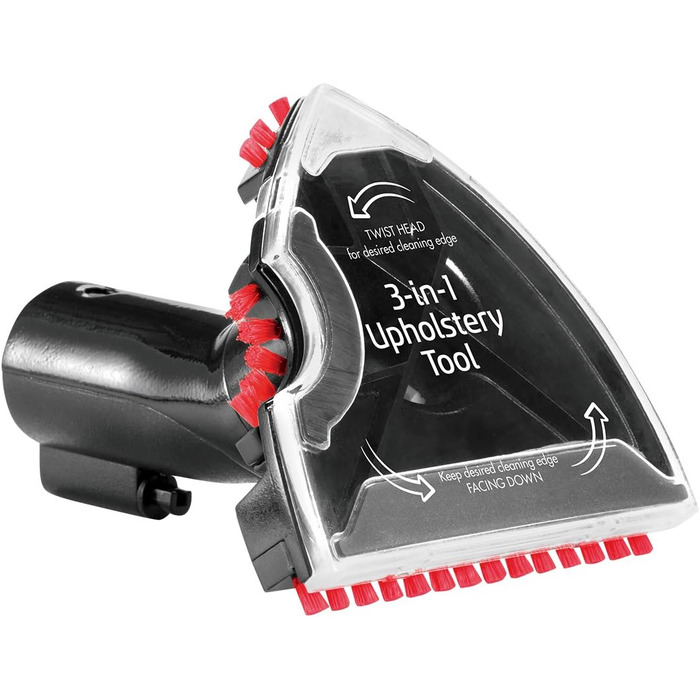 БІССЕЛЬ ProHeat 2X Revolution - професійний пилосос для миття килимів (800 Вт, 3.7 л) + насадка 3-в-1 для килимів та м'яких меблів