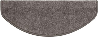 Casa Pura Dynasty Velour Non-Slip Stair Treads - 15 Piece Set - Anthracite Grey