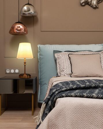 Настільна лампа Touch з регулюванням яскравості, 31.5 см, золото. Ідеально для спальні, вітальні, як подарунок на Різдво.