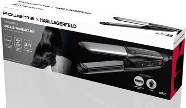 Випрямляч для волосся Rowenta Thermoglide SF5120E0 Titanium, 5 режимів (170-230°C), чорний/сріблястий