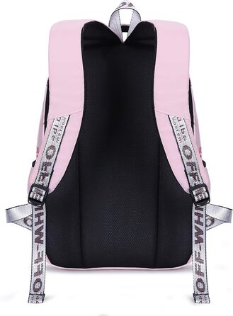 Рюкзак для дівчаток з квітами: шкільний, для подорожей, на ноутбук (рожевий)