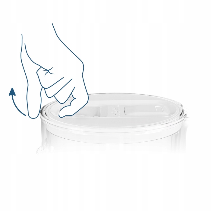 Скляний фільтраційний глечик Wessper D2 BOROSILICATE FF 3л, м'ятний + фільтр