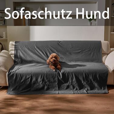 Водонепроникний килимок для собак Kritter Planet, м'який, стійкий до сечі, для дивана, ліжка, авто, меблів, XXL (229 x 203 см), сірий