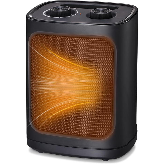 COWSAR Масляний радіатор обігрівач: енергозбереження, швидкий нагрів, 3 режими, захист від перекидання та перегріву, 1200W, для вітальні та спальні (Антрацит)