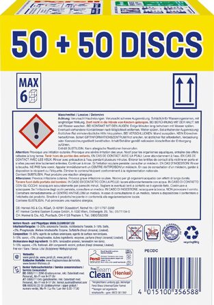 Капсули для прання Persil Color 4in1 DISCS, пральний засіб з технологією глибокого очищення для кольорових речей, 100 прань