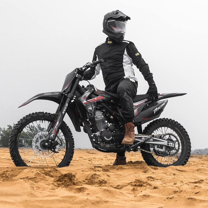 Мотошолом ILM Dual Sport Adventure з сонцезахисним склом, Pinlock, для кросу, квадроциклів, сертифікат ECE, модель WS902, розмір L, матовий чорний