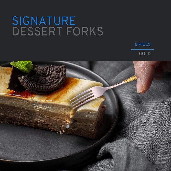 Набір столових приборів DAFFODILY з нержавіючої сталі 18/10, золотий колір. Столовий набір, набір столових приборів, нержавіюча сталь, столовий прибор, посуд, золотий, для дому, посудомийна машина.