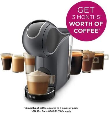 Кавомашина De'Longhi Nescafe Dolce Gusto Genio S Touch EDG426.GY, для капсул, еспресо, капучино, латте, шиферно-сіра