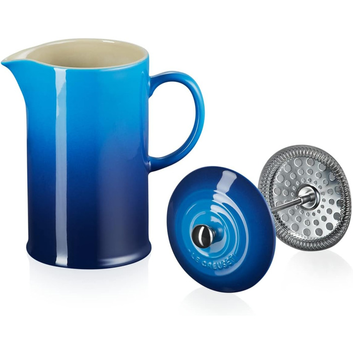Френч-прес Le Creuset з кам'яної кераміки, 1 л, блакитний Azure