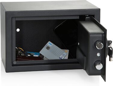 Офісний сейф Tresor COMPACT III з цифровим замком, 8.5 л, сталевий, чорний, 20x31x20 см